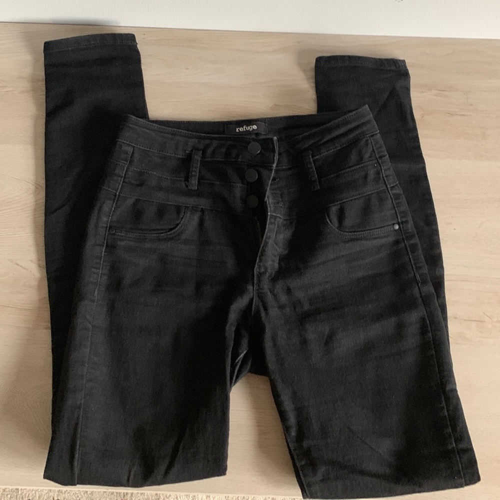 Refuge high waist black jeans size 4